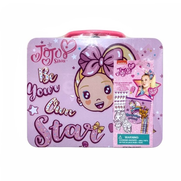New Factory Sealed JoJo Siwa Be Your Own Star Tin Activity Set, Ages 3+ - Picture 2 of 10